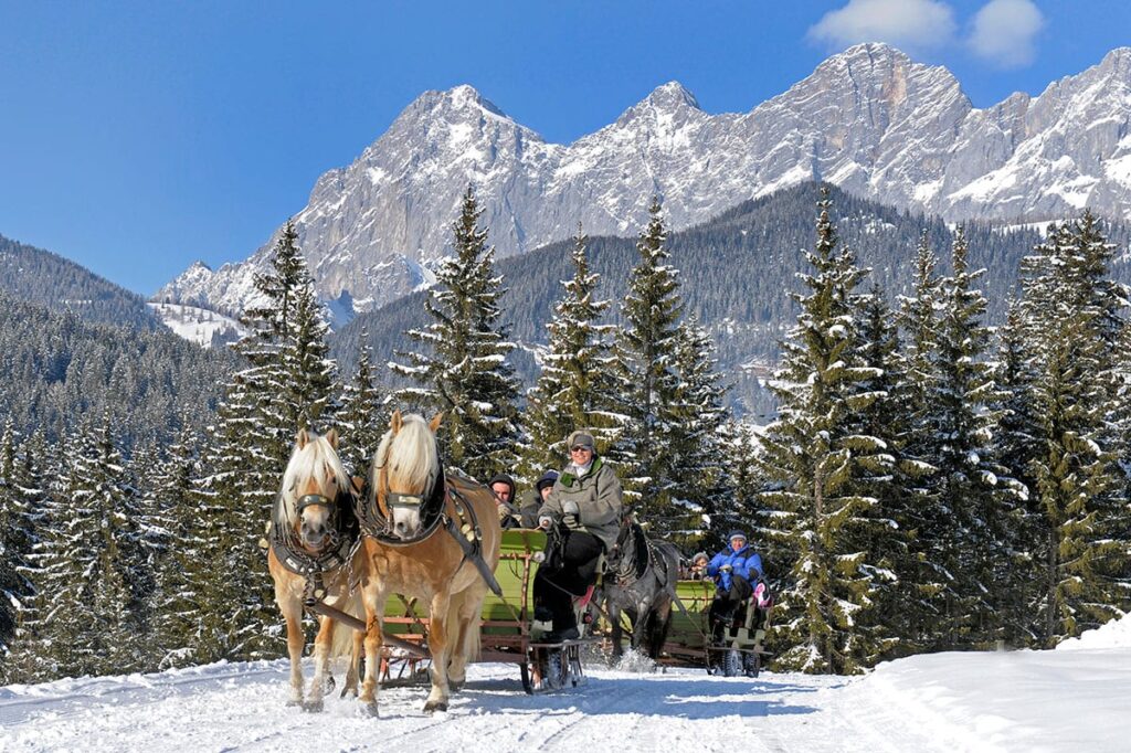 Ferchtlhof Ramsau Pferdeschlittenfahren