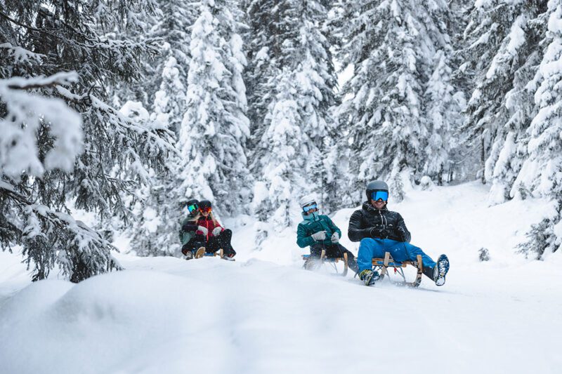 Rodeln im Winterurlaub in Ramsau am Dachstein